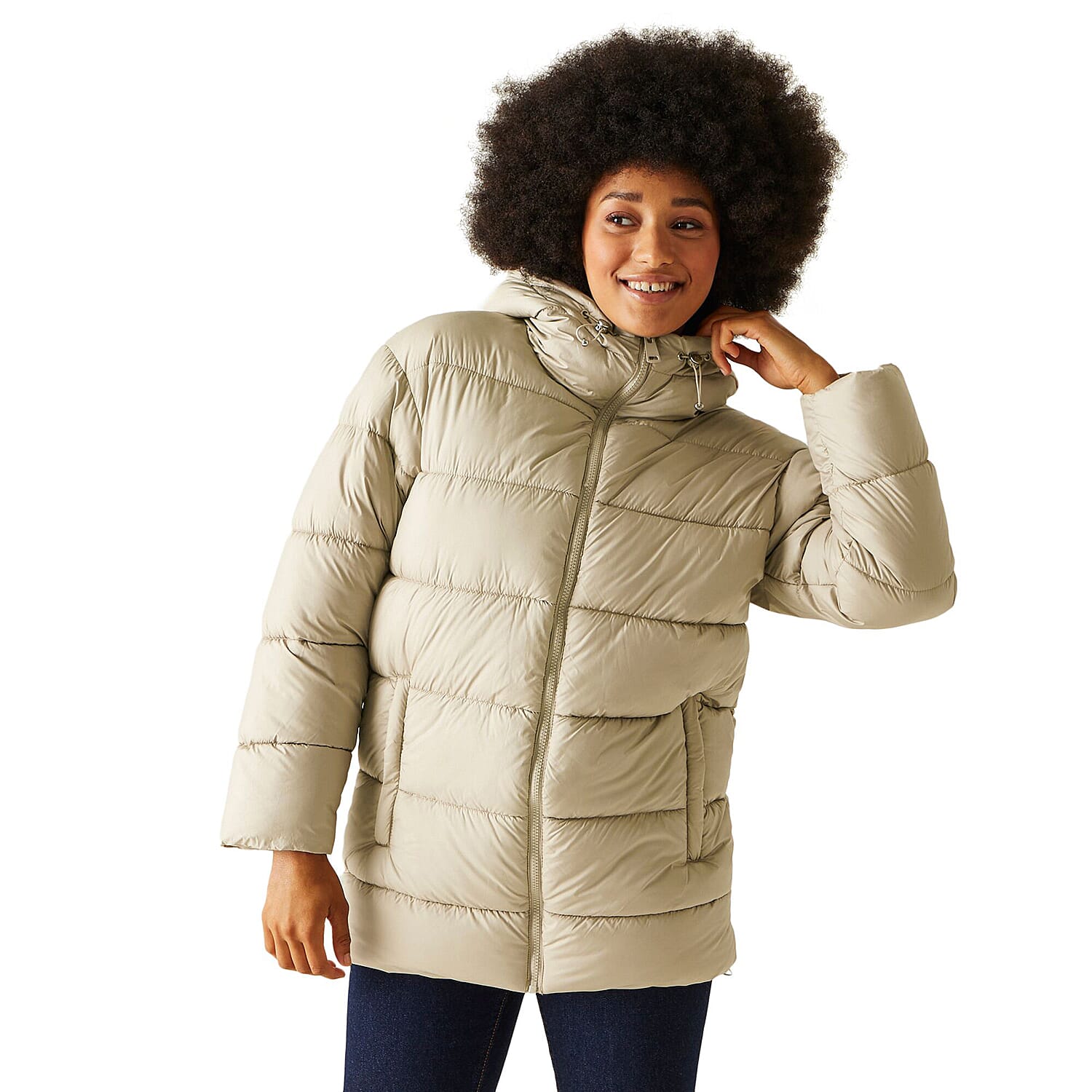 Polyester Coat (Size 1x1 cm) - Warm Beige