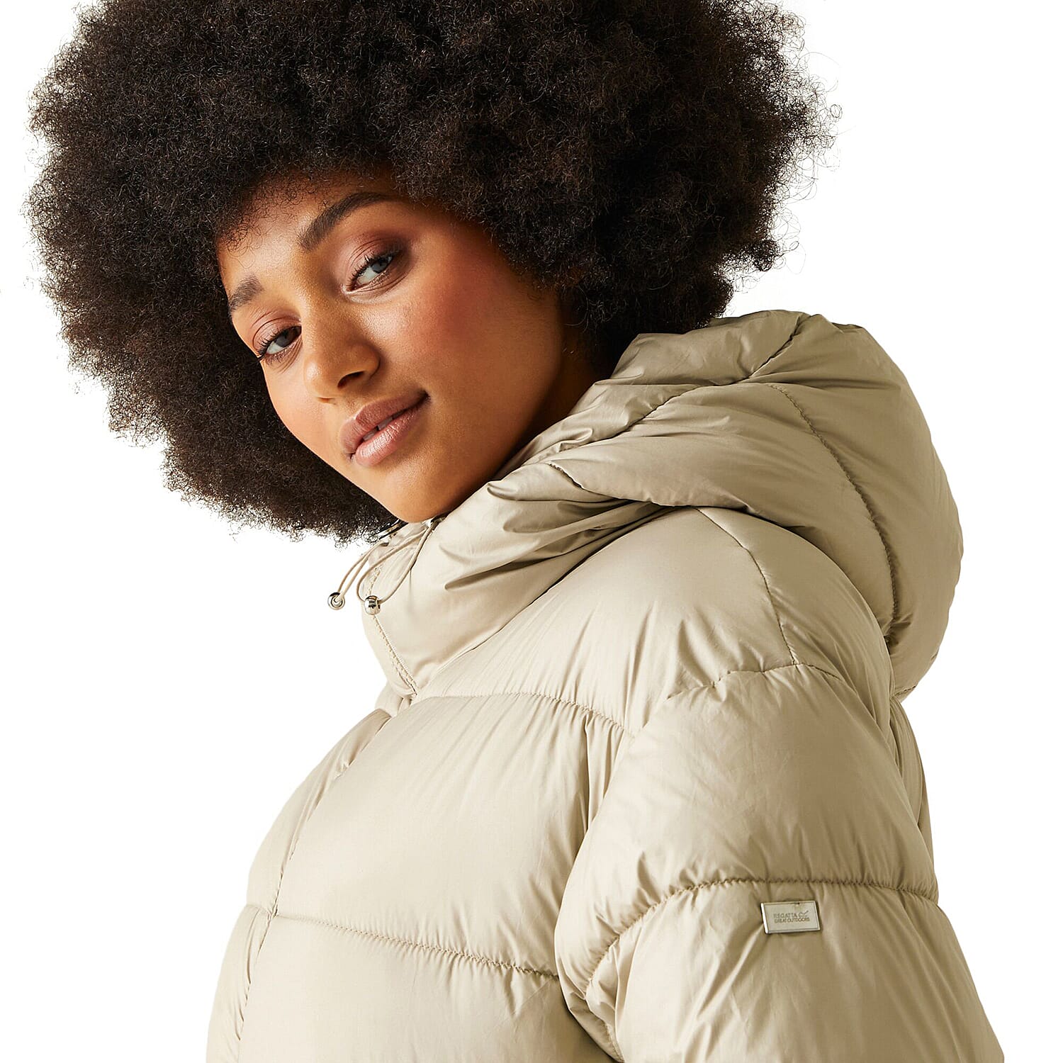 Polyester Coat (Size 1x1 cm) - Warm Beige