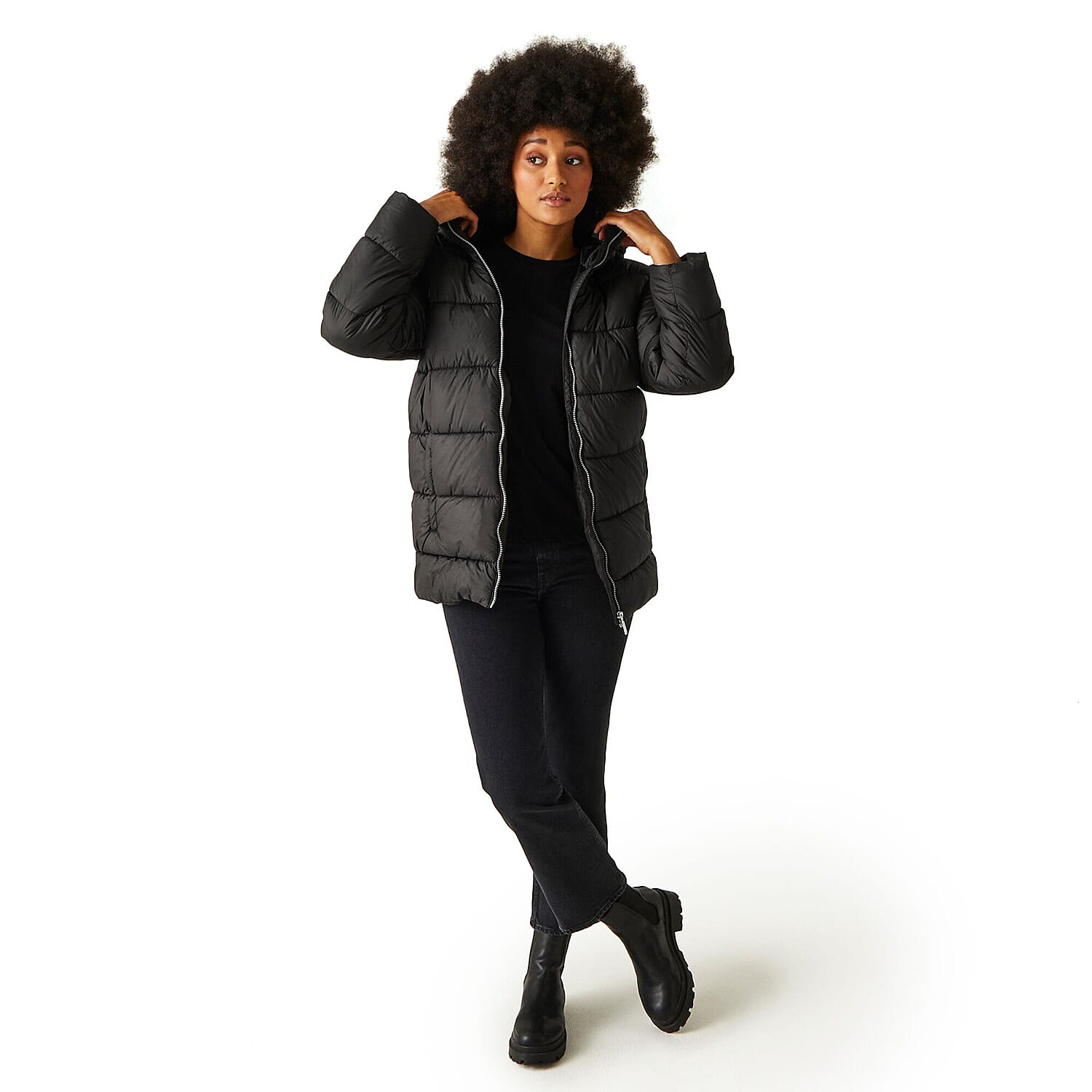 Polyester Coat (Size 1x1 cm) - Black