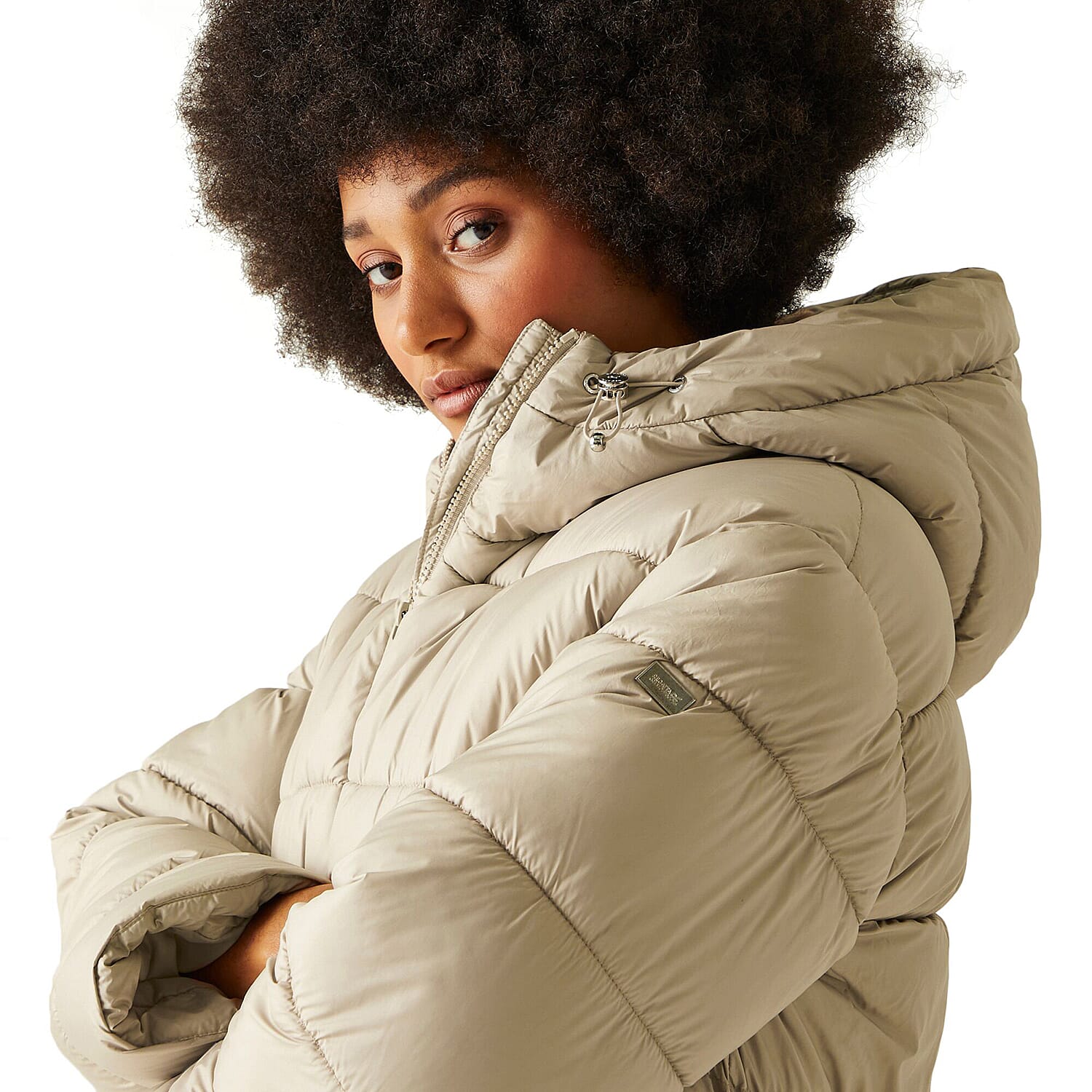 Polyester Coat (Size 1x1 cm) - Warm Beige