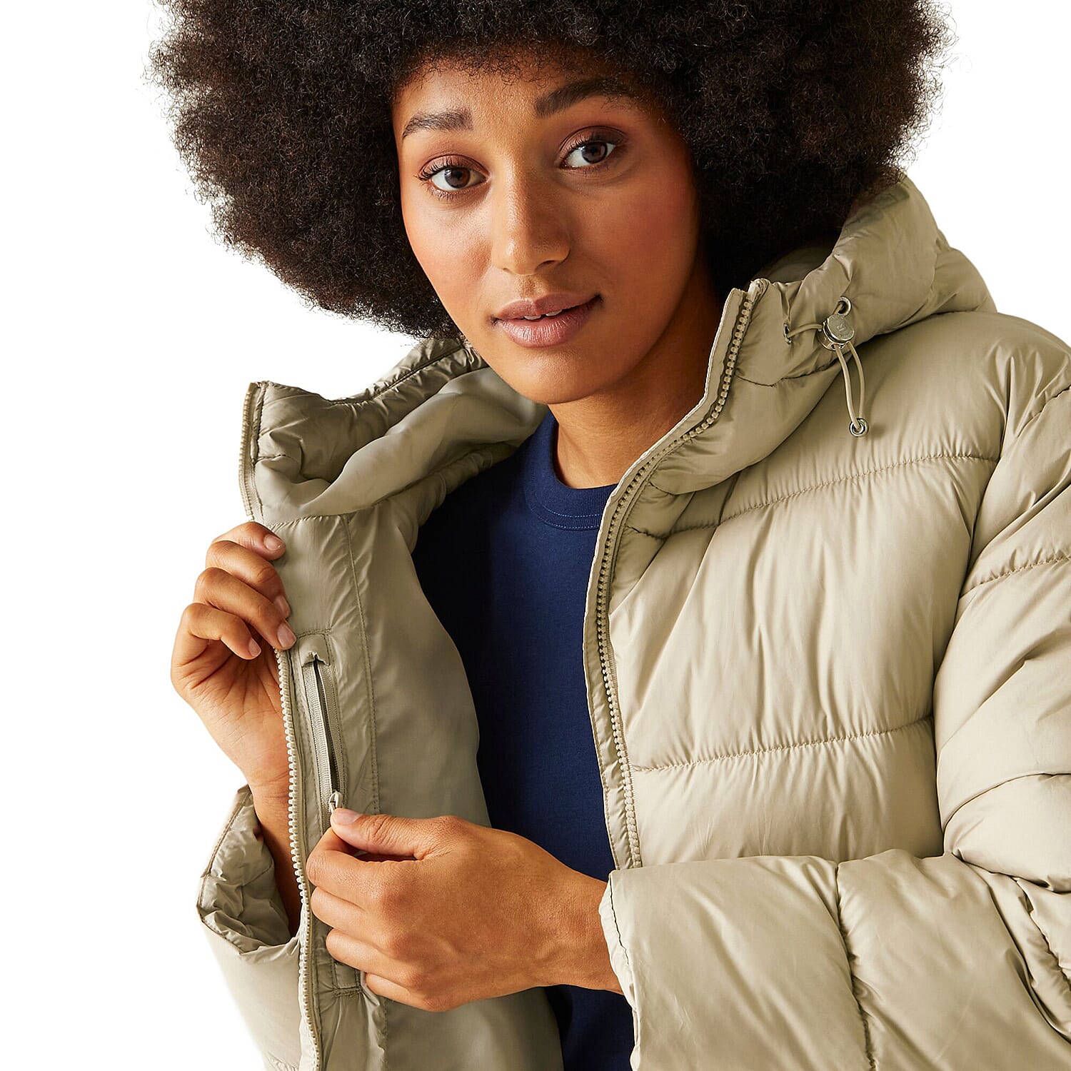 Polyester Coat (Size 1x1 cm) - Warm Beige