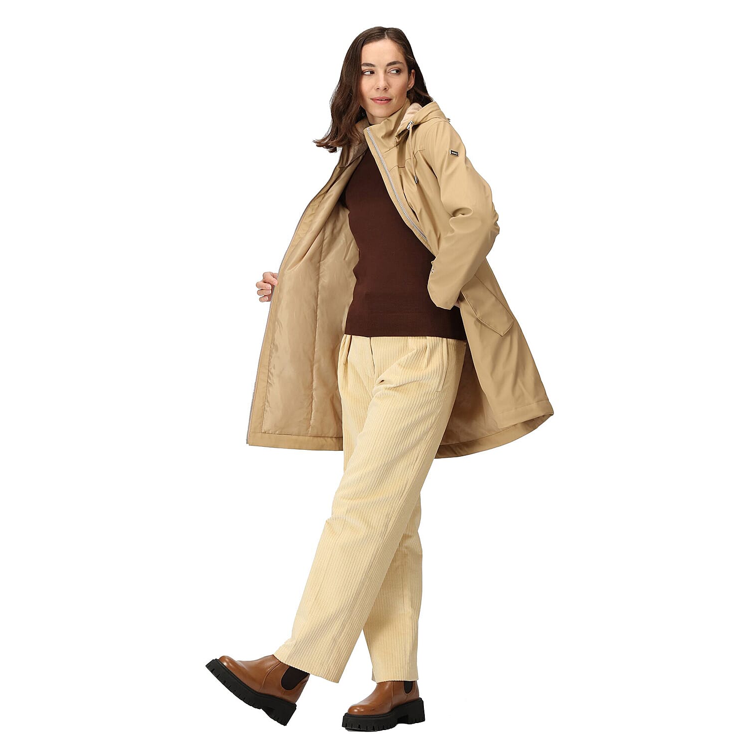 Polyester Jacket (Size 1x1 cm) - Brown