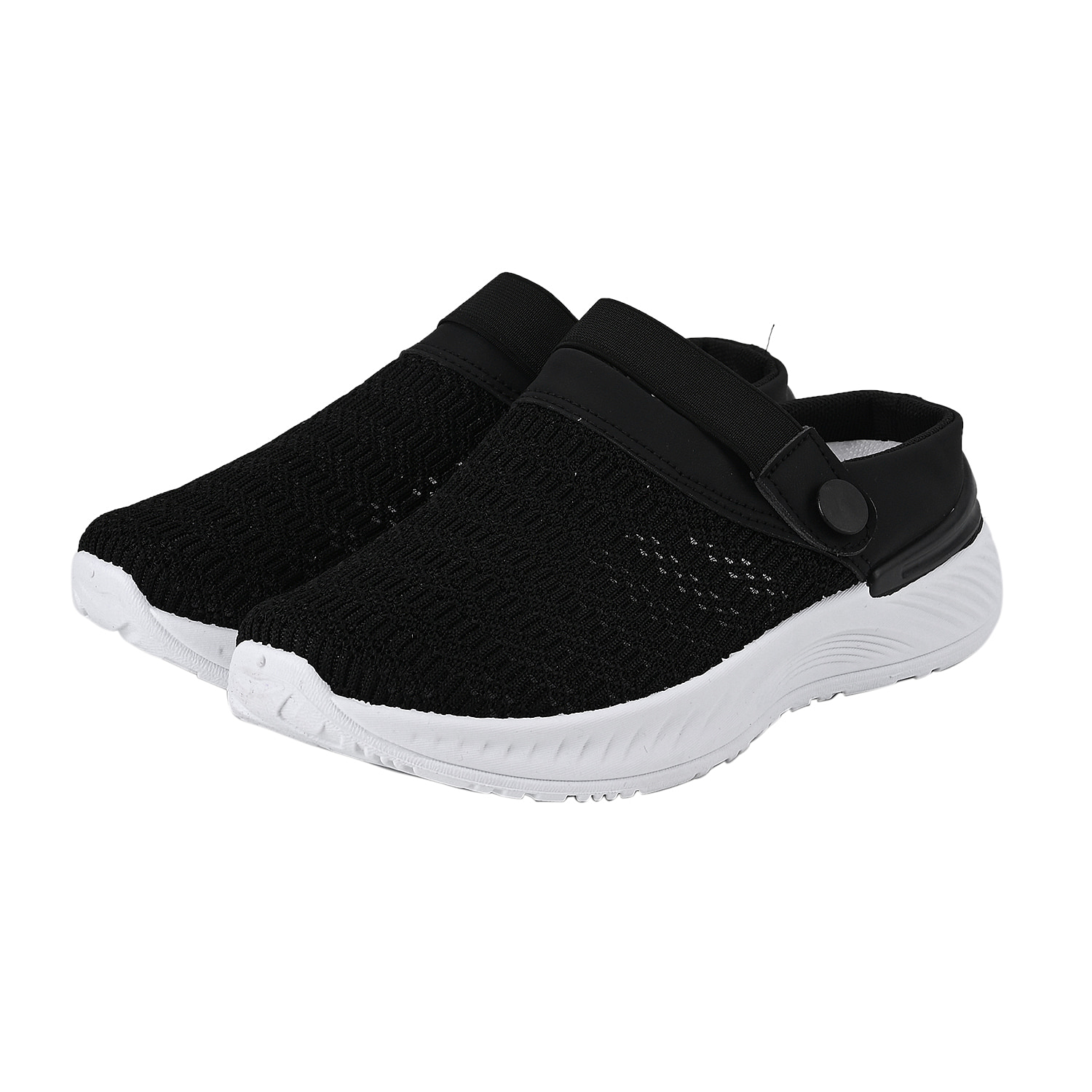 Vented Ladies Trainers with Rotary Buckle (Size 3) - Black