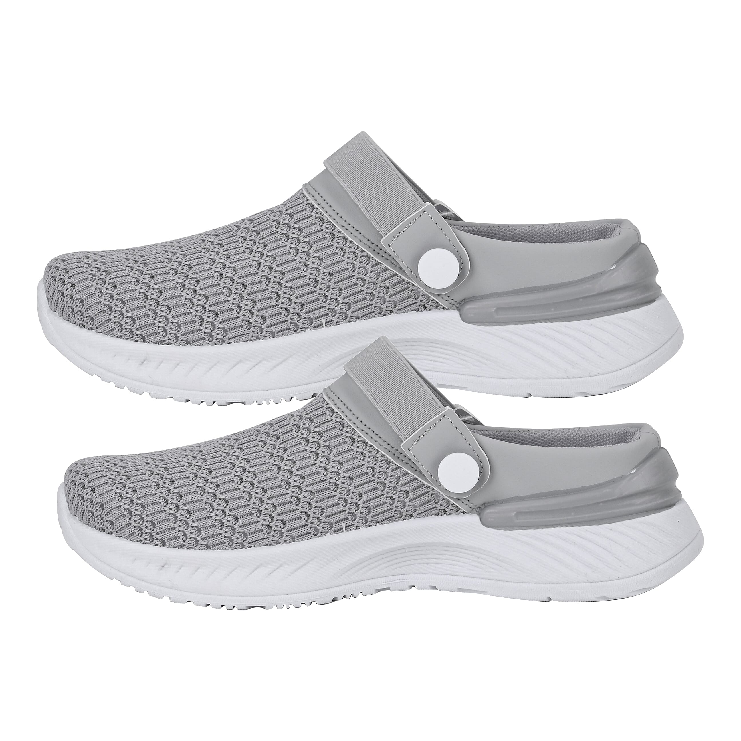 Vented Ladies Trainers with Rotary Buckle - Black