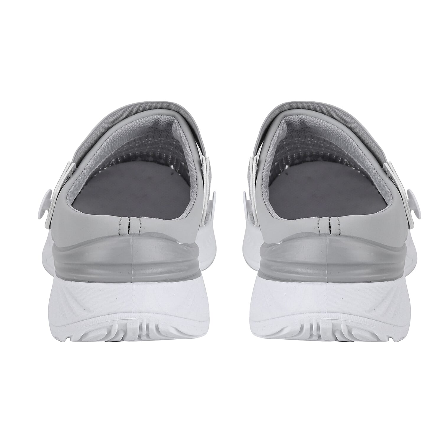 Vented Ladies Trainers with Rotary Buckle - Black