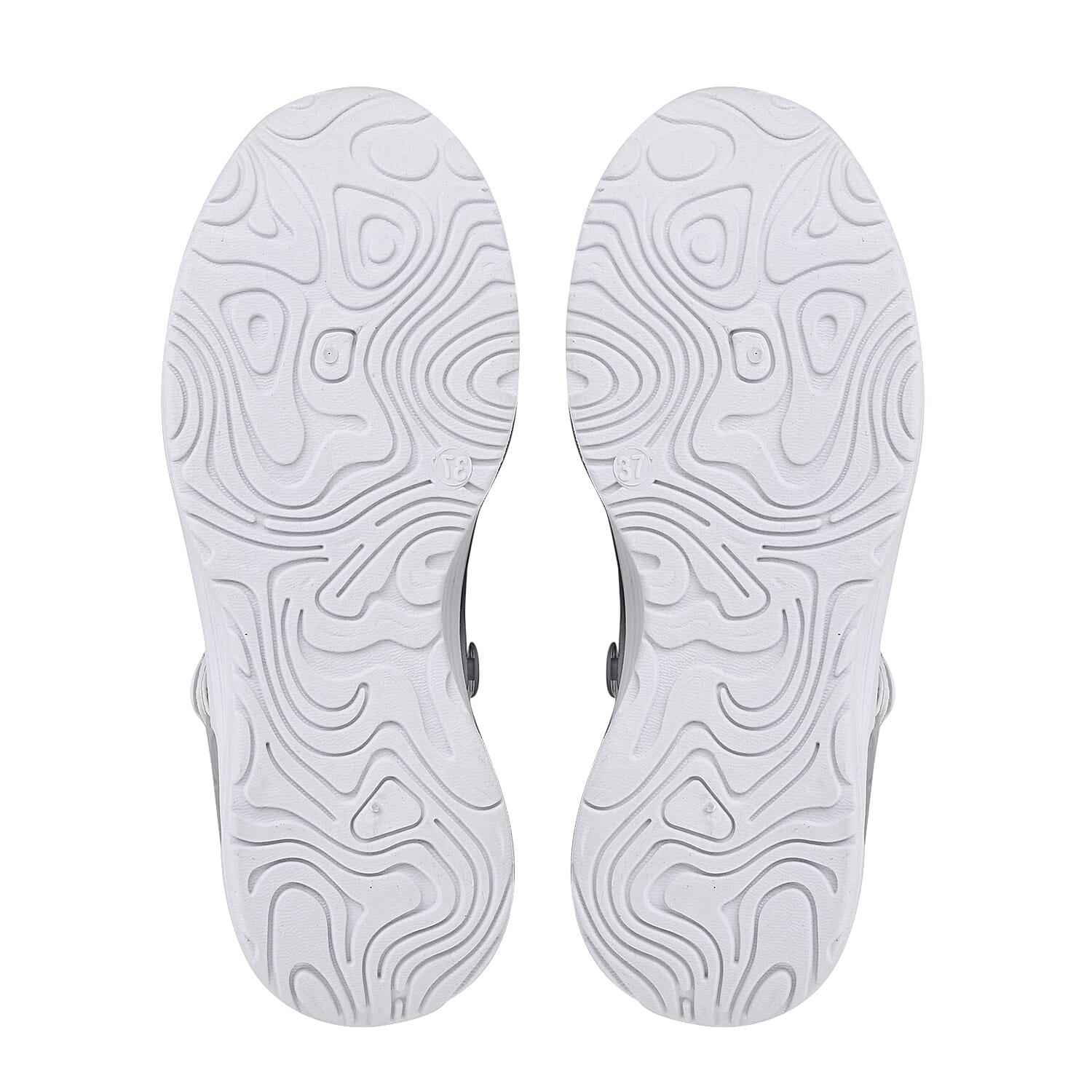 Vented Ladies Trainers with Rotary Buckle - Black