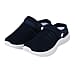 Vented Ladies Trainers with Rotary Buckle - Black