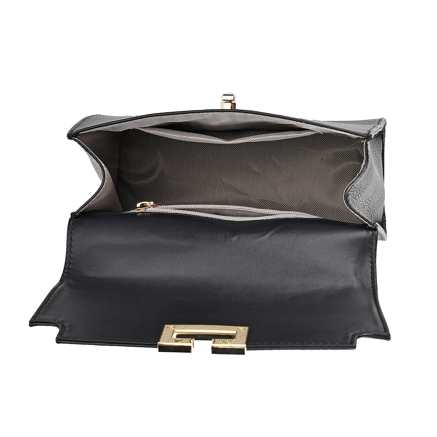 Genuine Leather Solid Crossbody Satchel Bag with Adjustable Shoulder Strap