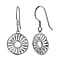 Lucy Q Drip Collection - Platinum Overlay Sterling Silver Circle Dangle Earrings