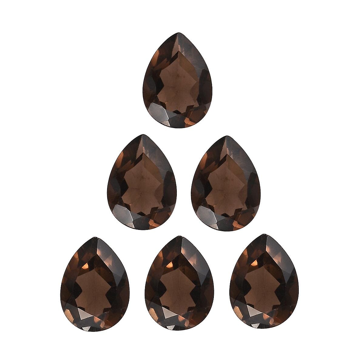 Smoky Quartz Pear 7x5 mm