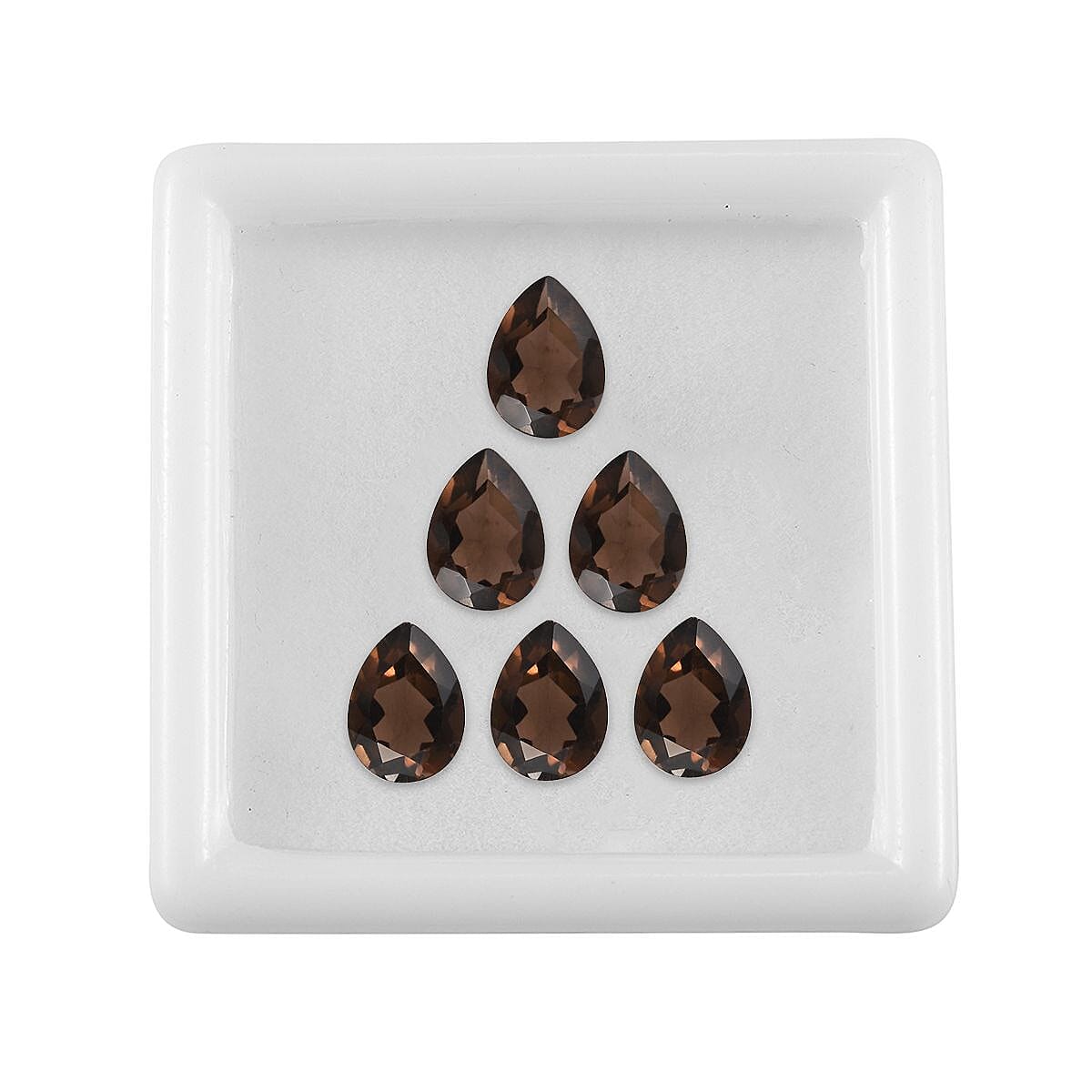 Smoky Quartz Pear 7x5 mm