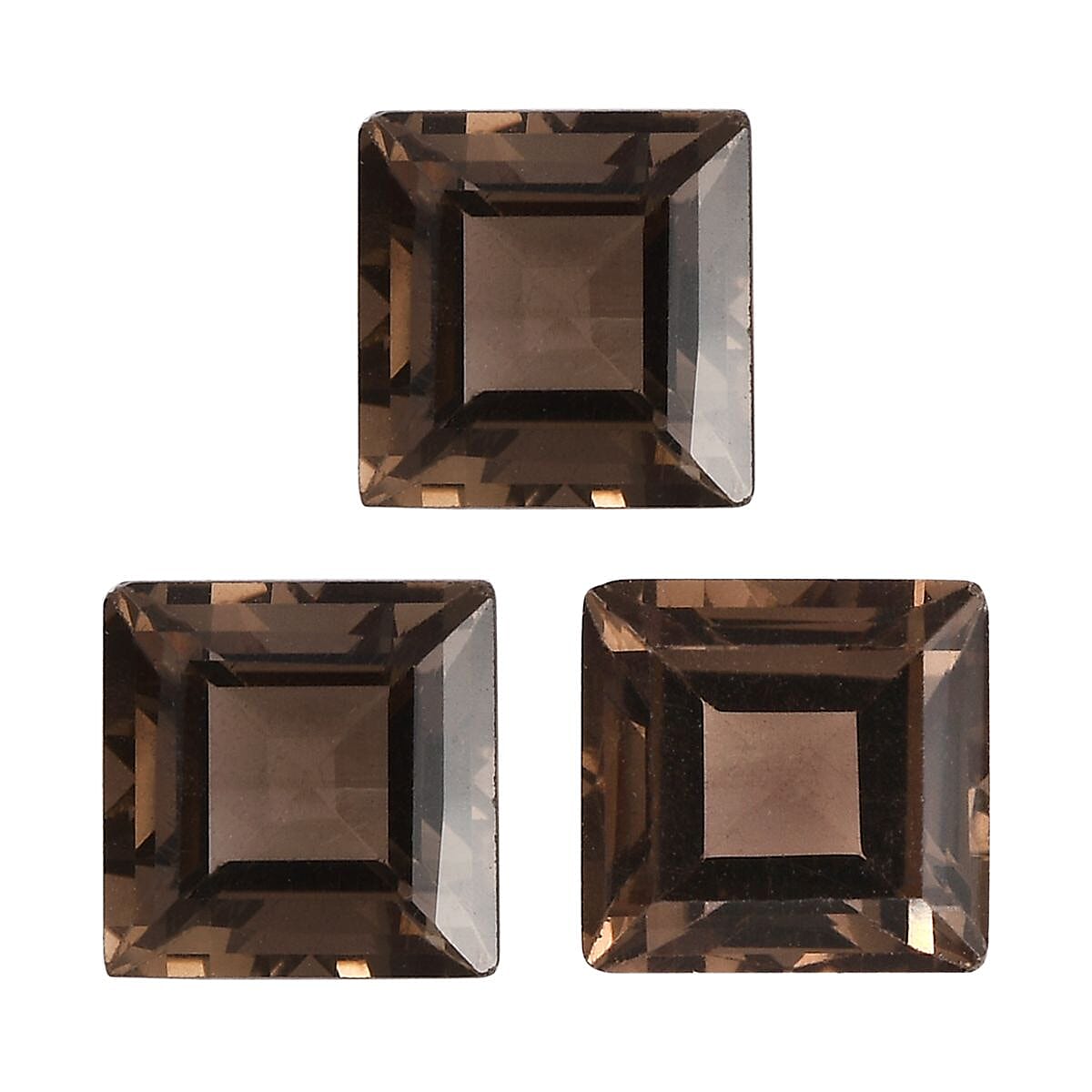 Smoky Quartz Square 7 mm