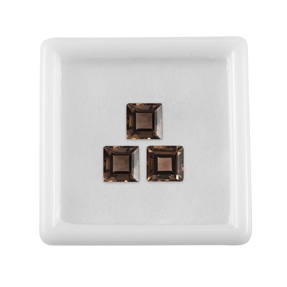 Smoky Quartz Square 7 mm