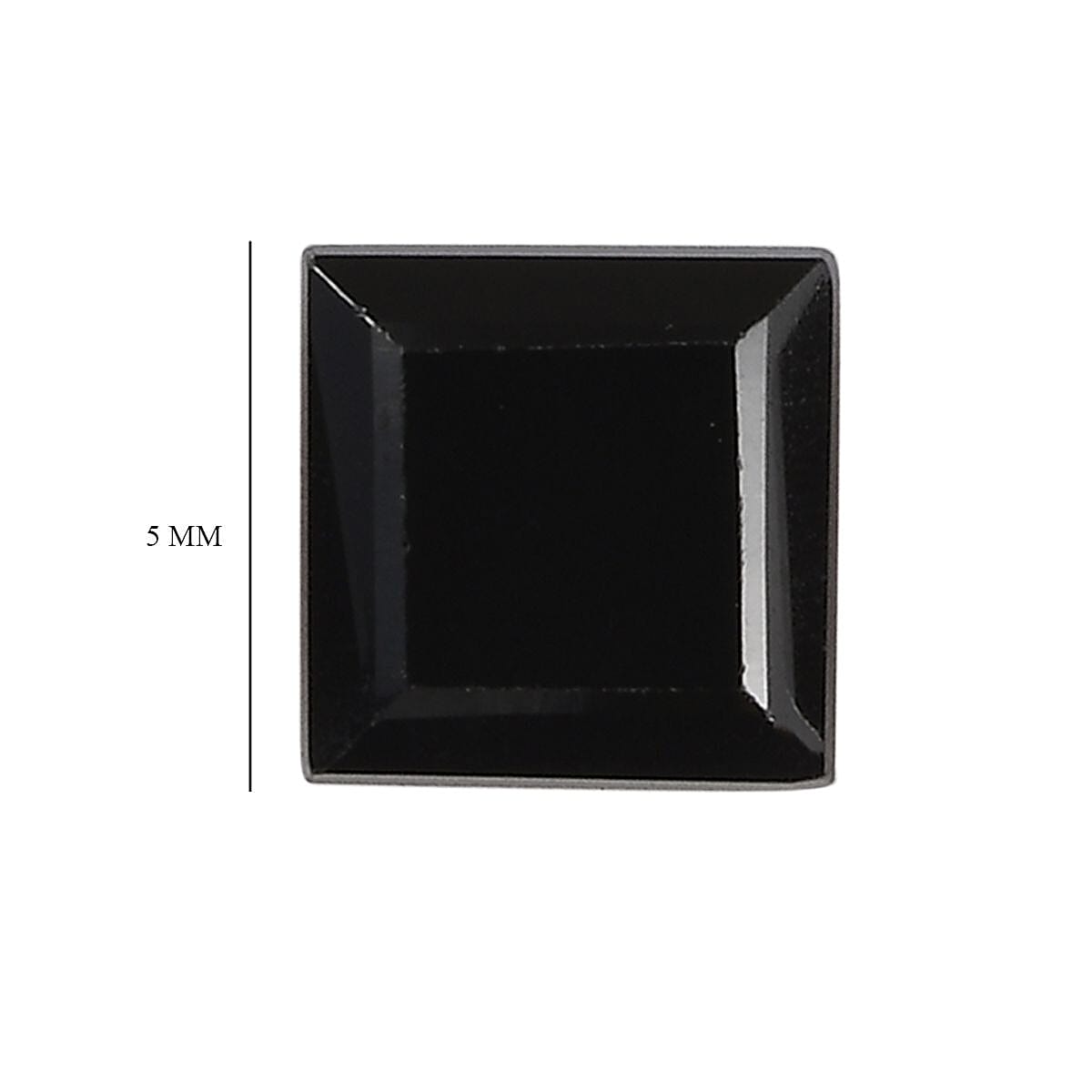 Black Spinel Square 5 mm