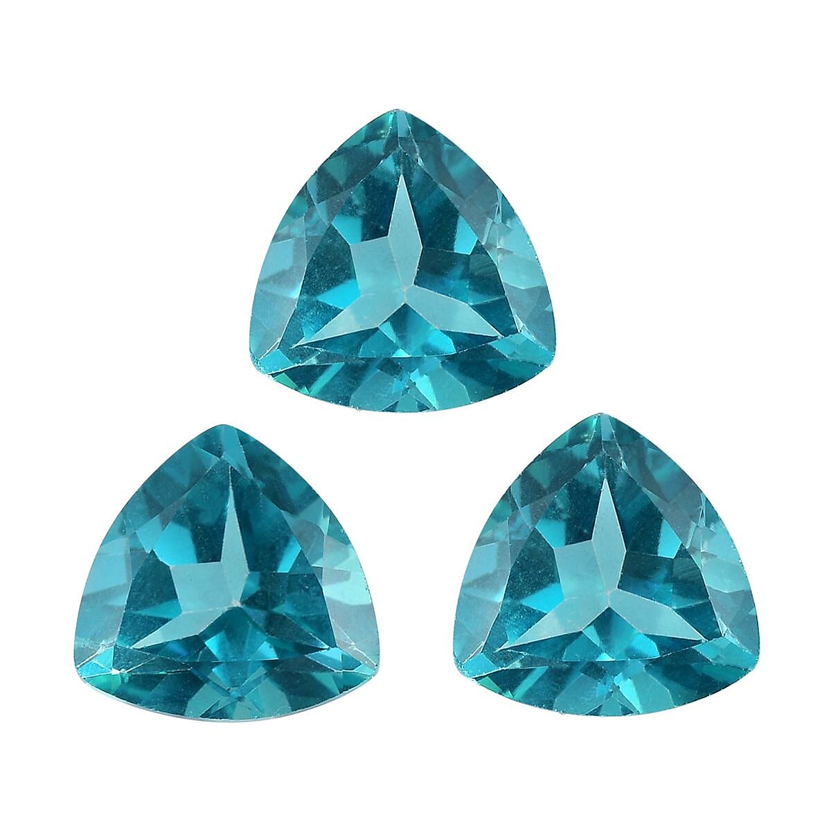 Paraiba Topaz Trillion 7 mm