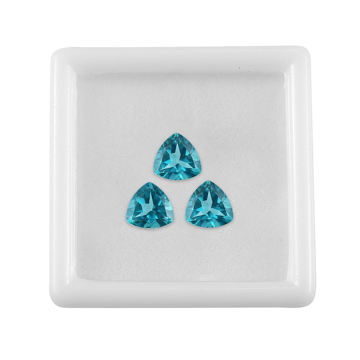 Paraiba Topaz Trillion 7 mm