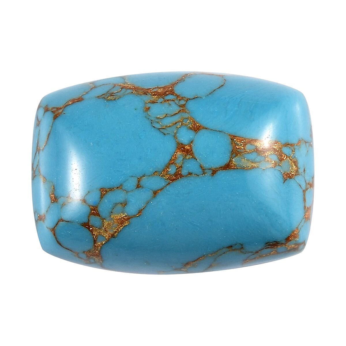 Blue Turquoise Cushion 14x10 mm