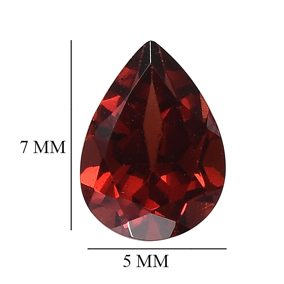 Mozambique Garnet Pear 7x5 mm