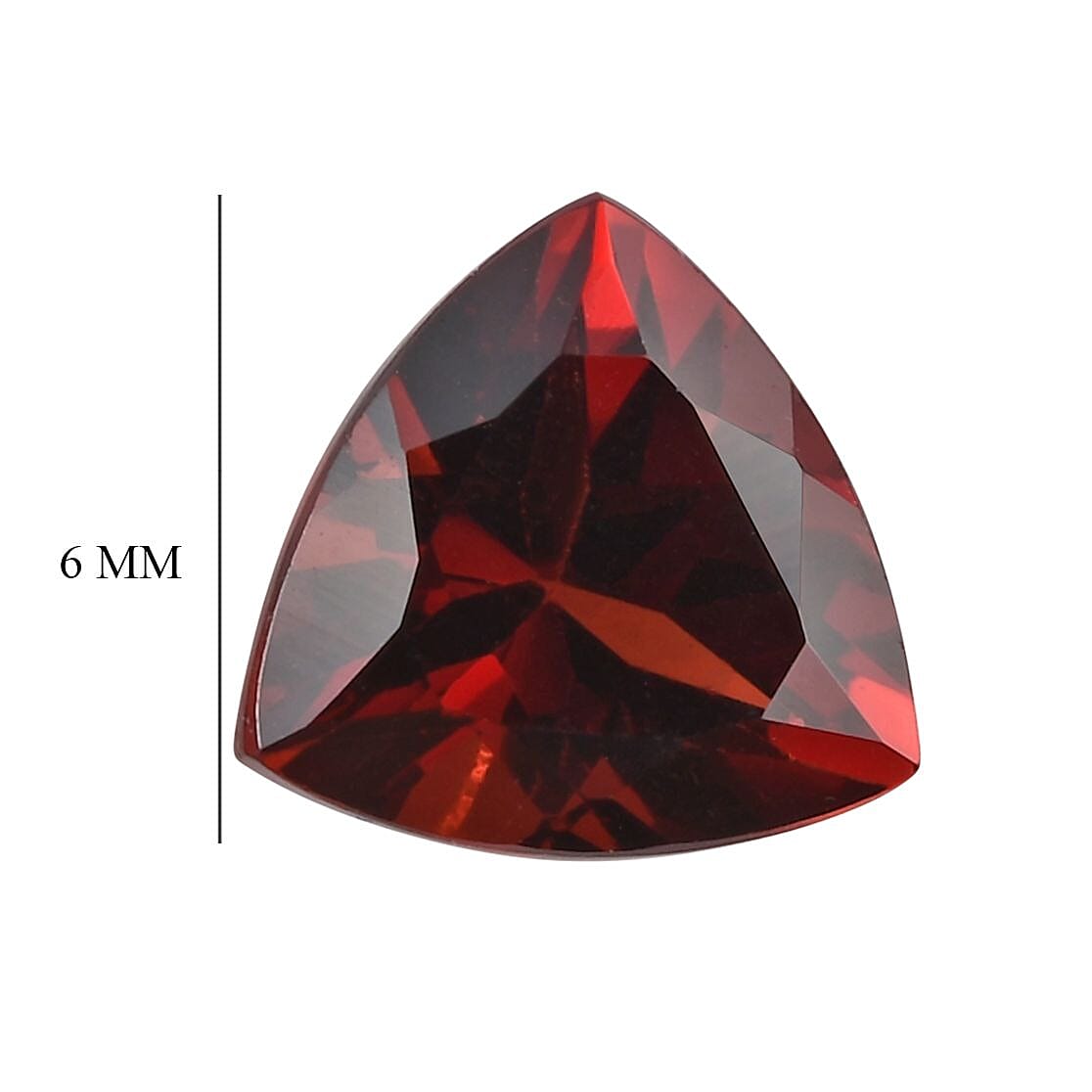 Red Garnet Trillion 6 mm