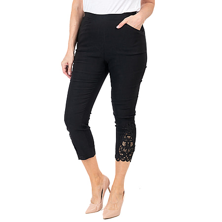 Ladies 3/4 Length Trousers - Stone - 7488370 - TJC
