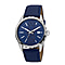 JUST CAVALLI Water Resistant Mens Watch with Blue Leather Strap