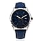 JUST CAVALLI Water Resistant Mens Watch with Blue Leather Strap