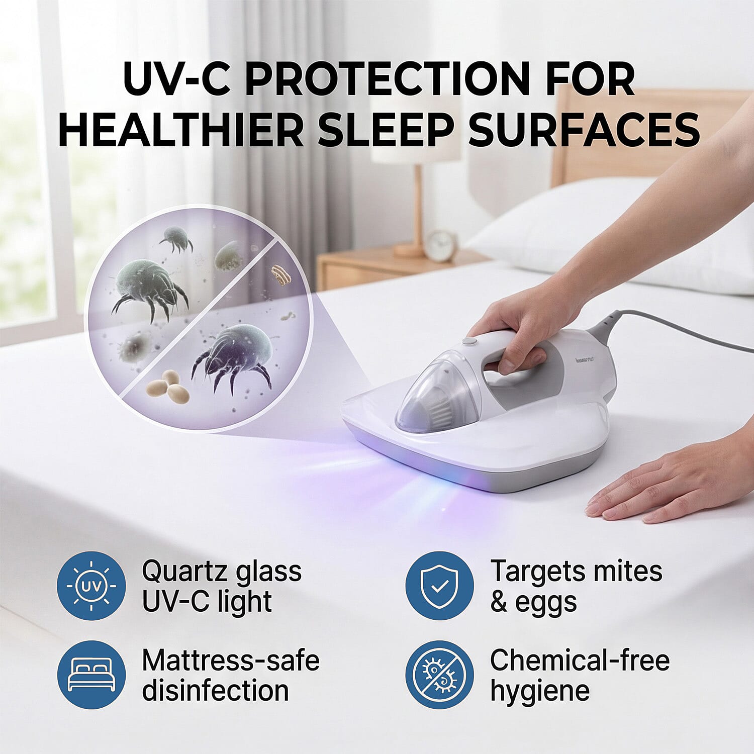 Dusting Tool (Size 1x1x1 cm) - White & White