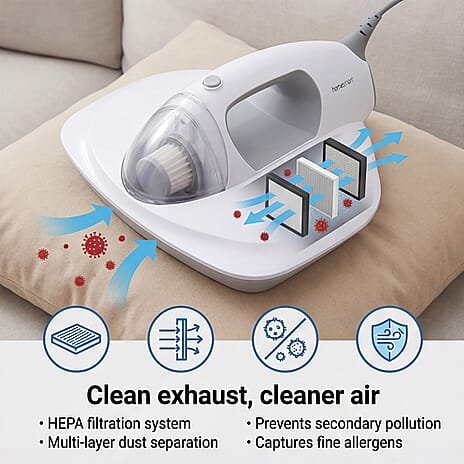 THE MUST BUY SEASON OFFER - Bliss - Beyond Dust UV Vacuum Cleaner with 0.3L Dust Tank (400W) - White