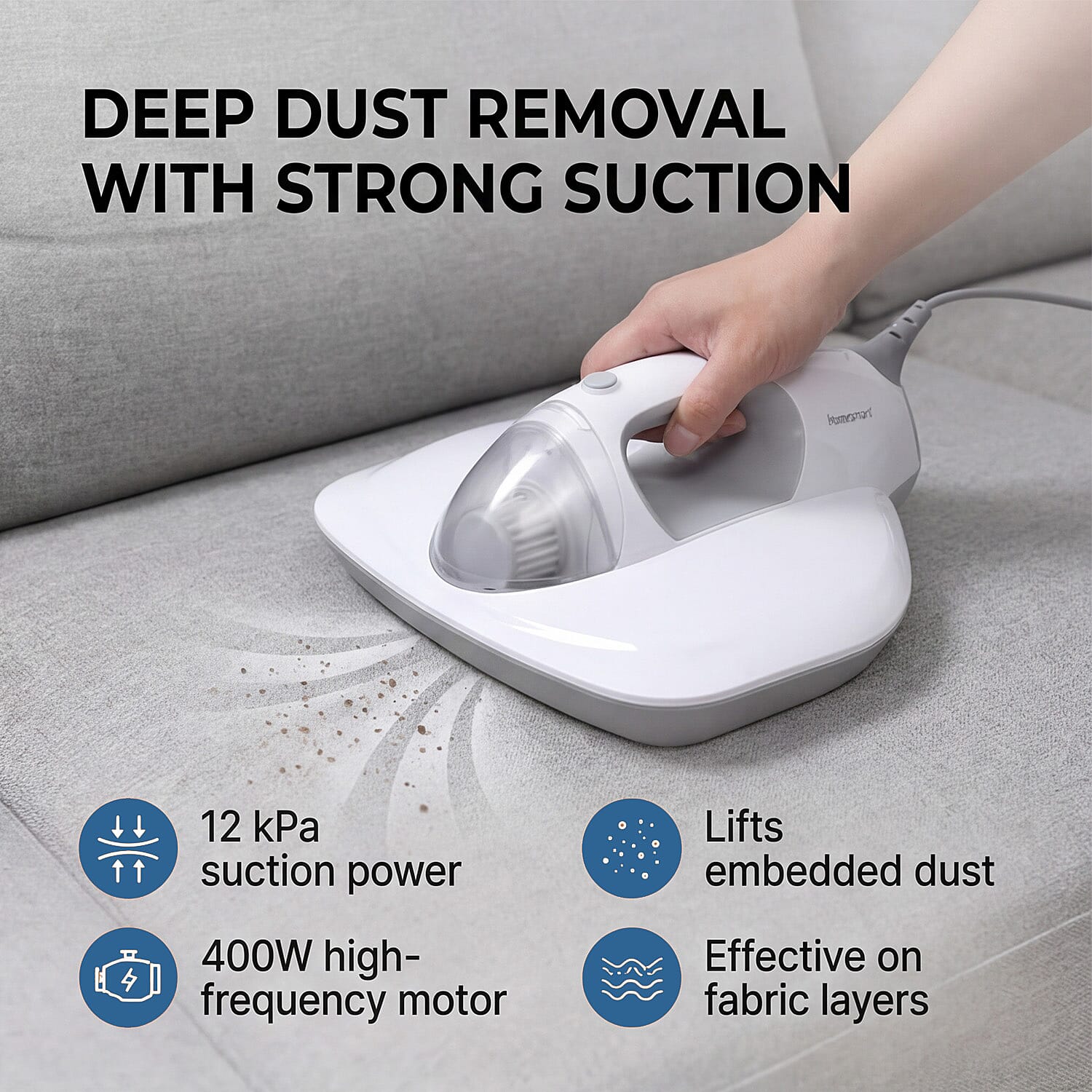 Dusting Tool (Size 1x1x1 cm) - White & White