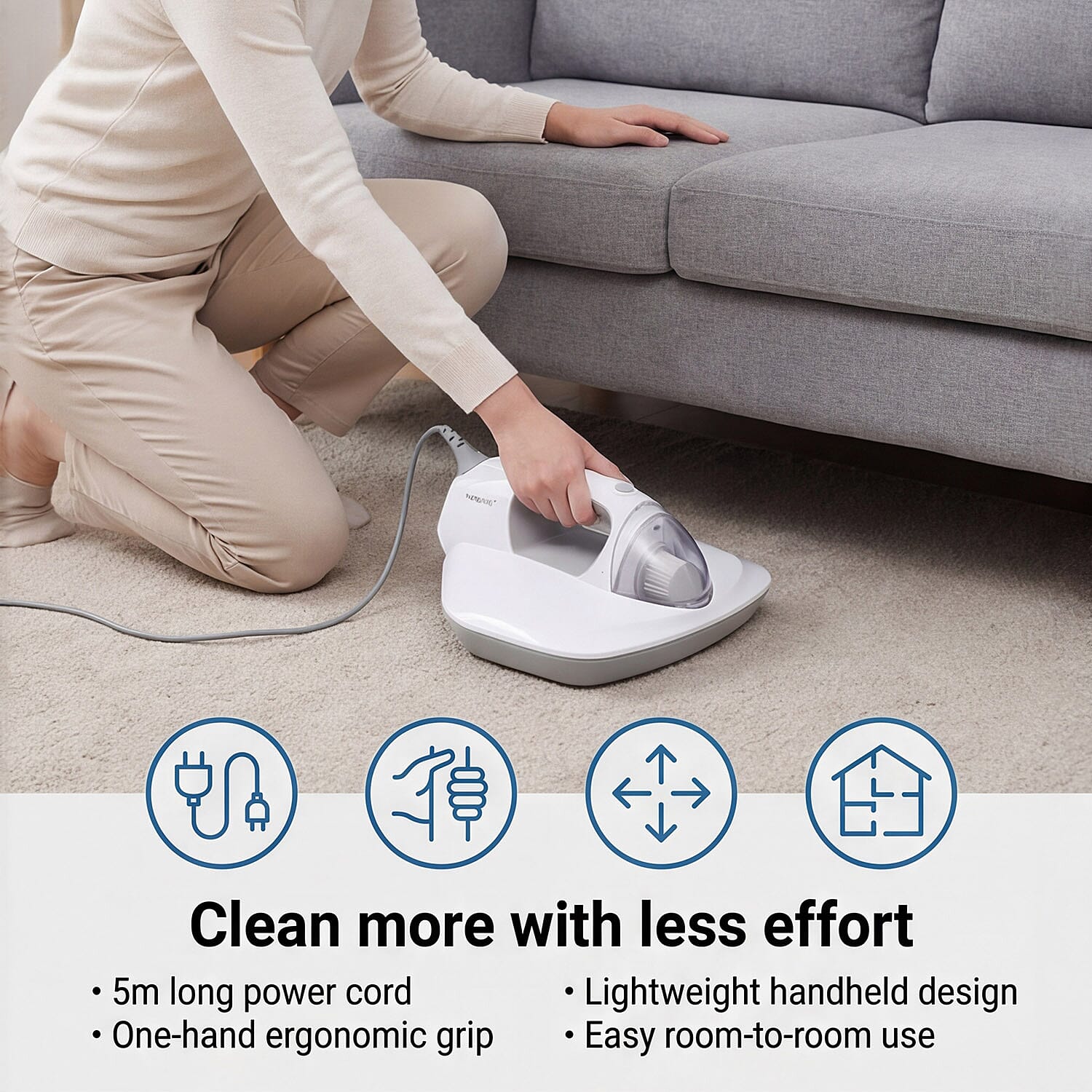 Dusting Tool (Size 1x1x1 cm) - White & White