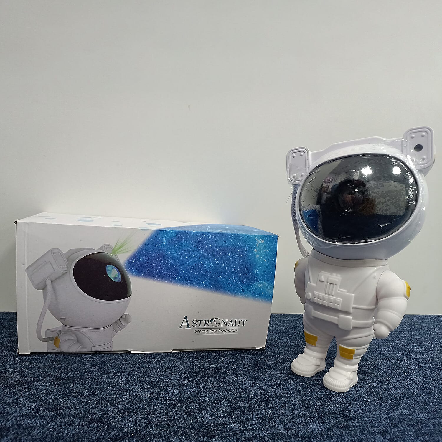 Astronaut Galaxy Light Projector with Remote Control & 8 Stunning Nebula Effects - White