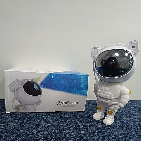 Astronaut Galaxy Light Projector with Remote Control - 8 Stunning Nebula Effects - White
