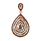 Red Carpet Collection - 1 Ct. Diamond Drop Pendant in Platinum Overlay Sterling Silver