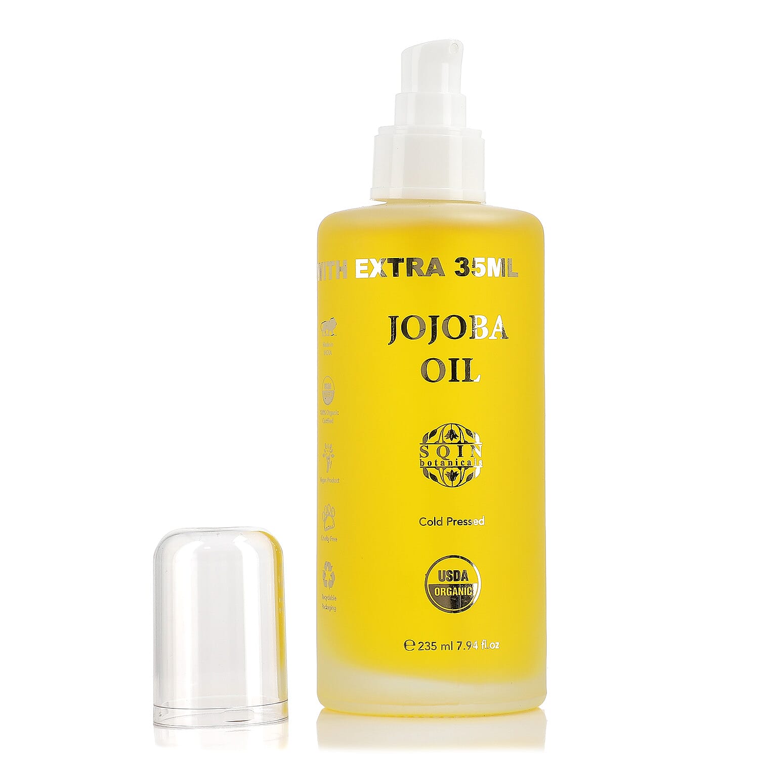Sqin Botanicals Cold Pressed Natural Jojoba Oil (Vol. 235 ml) Sqin Botanicals Cold Pressed Natural Jojoba Oil (Vol. 235 ml)