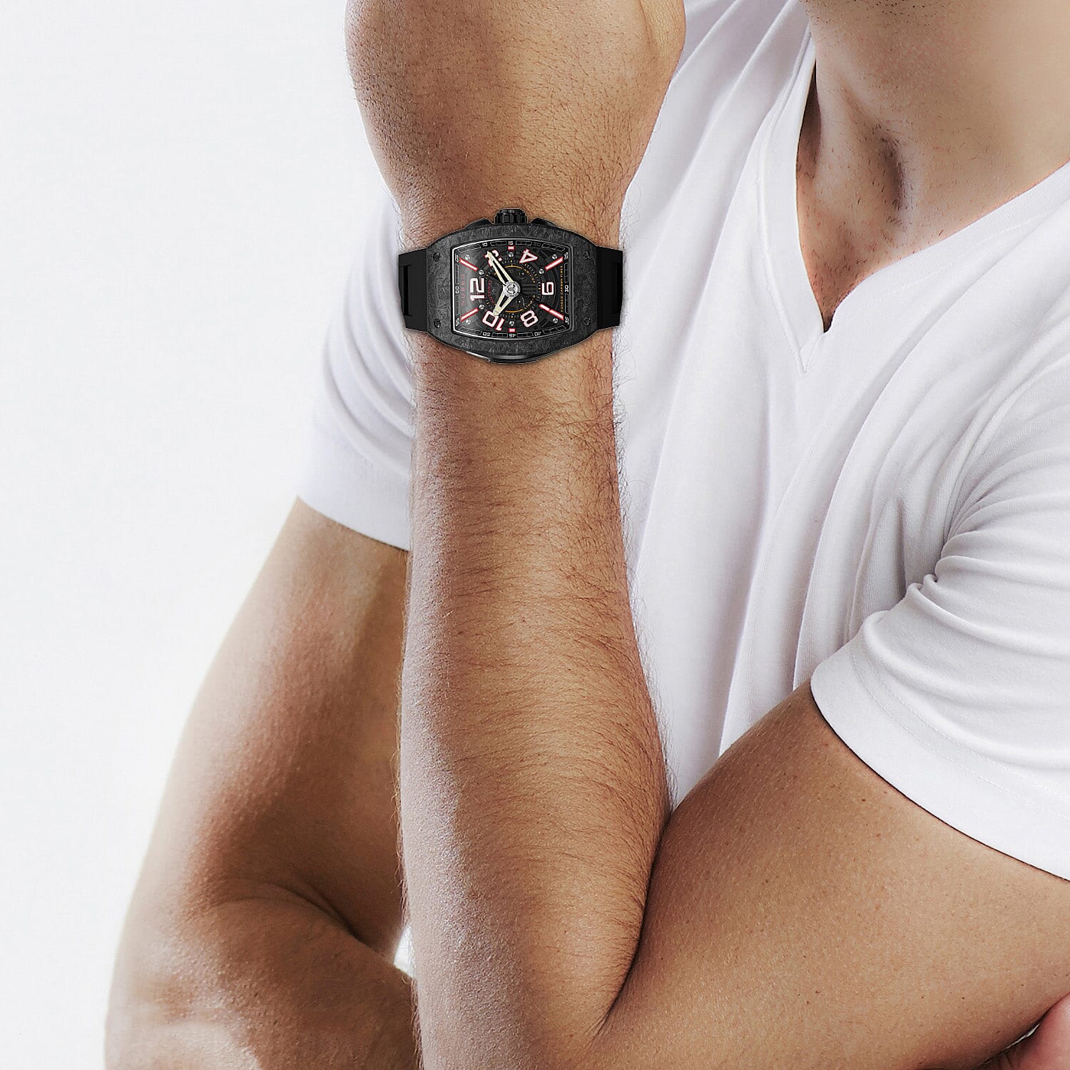 Automatic Mens Watch in Stainless Steel - Black