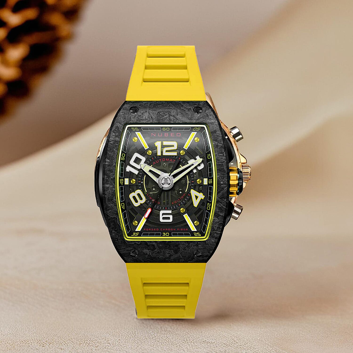 Automatic Mens Watch in Stainless Steel - Black