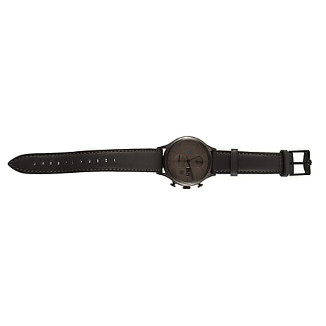Van Der Roche Barcelona 3 ATM Water Resistant Watch with Grey Genuine Leather Strap
