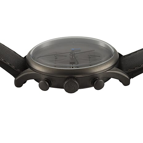 Van Der Roche Barcelona 3 ATM Water Resistant Watch with Grey Genuine Leather Strap