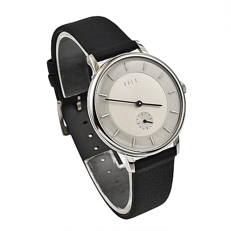 X Kroyer Saetter Lassen 3 ATM Water Resistant Watch with Black Genuine Leather Strap