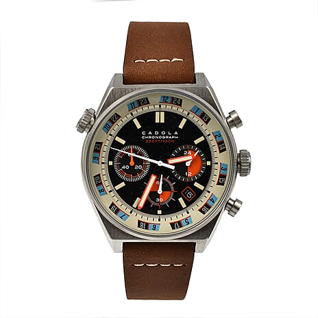 Automatic Mens Watch in Stainless Steel - Brown