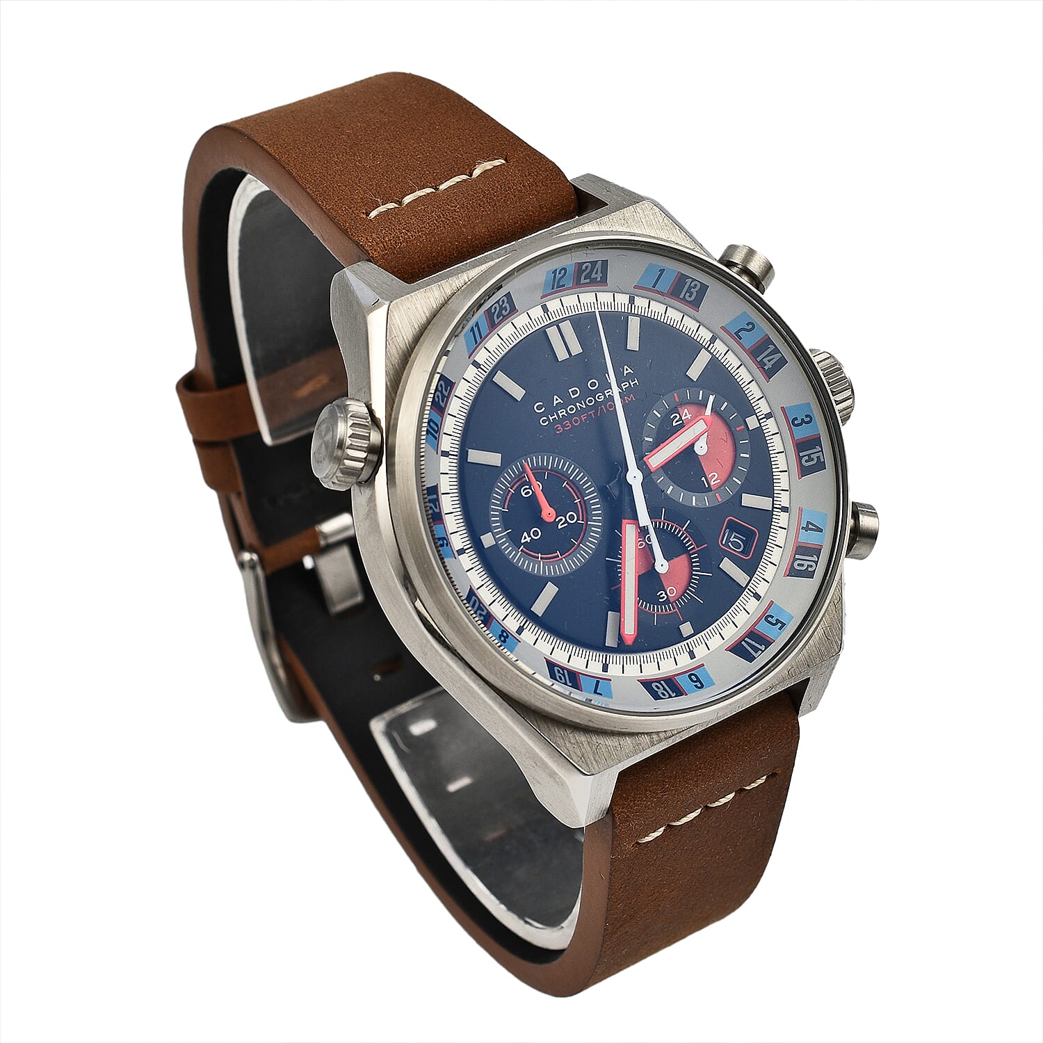 Automatic Mens Watch in Stainless Steel - Brown