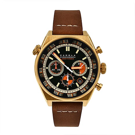 Automatic Mens Watch in Stainless Steel - Brown