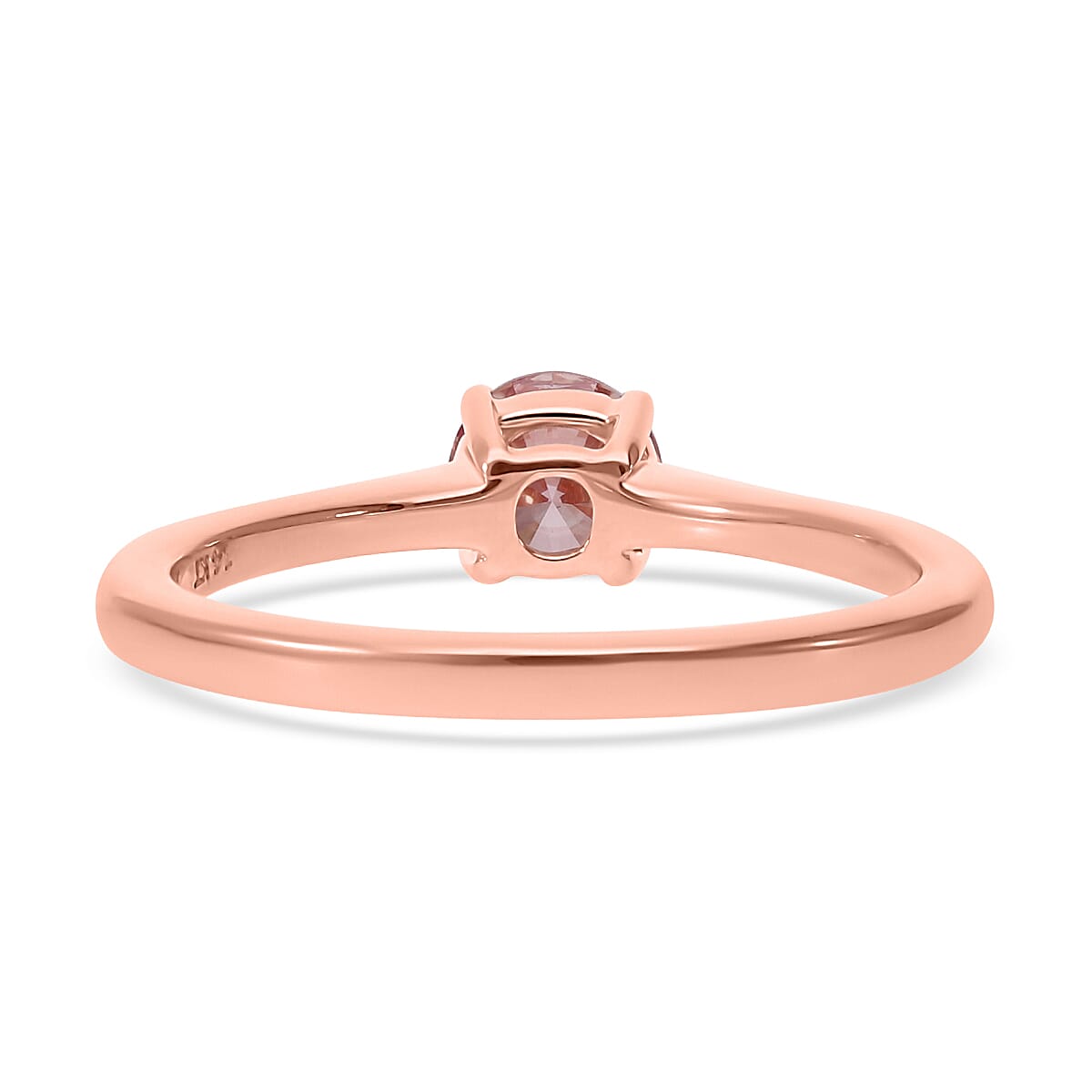 Luxuriant Diamond - 14K Rose Gold SGL Certified VS Lab Grown Pink Diamond Solitaire Ring 0.50 Ct.