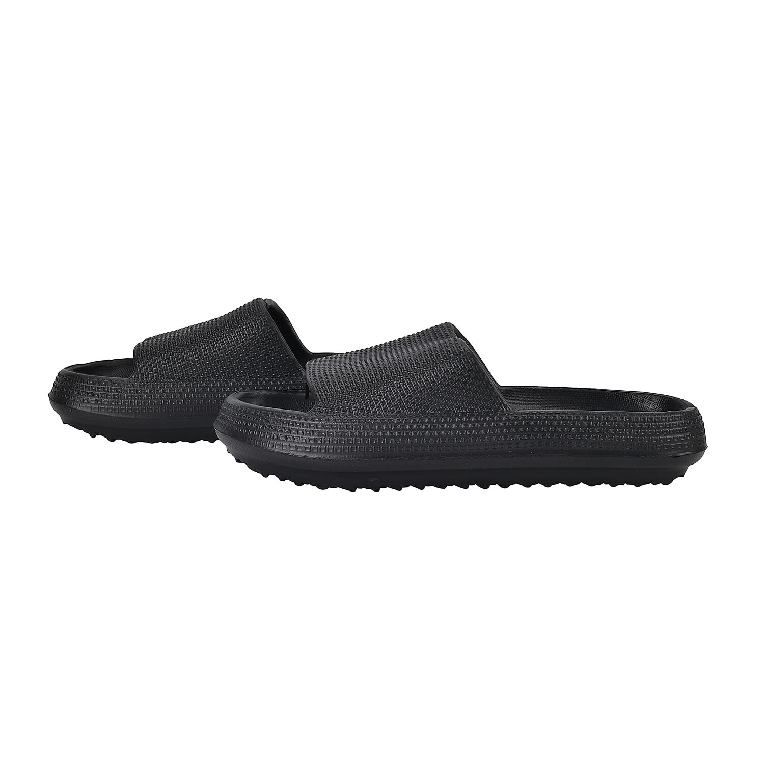 Set of 2 EVA Ladies Super-lightweight Cushioned Sandals and Sliders (Size 3-4) - Black