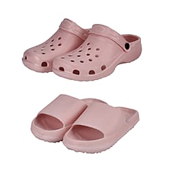 Set of 2 EVA Ladies Super-lightweight Cushioned Sandals and Sliders