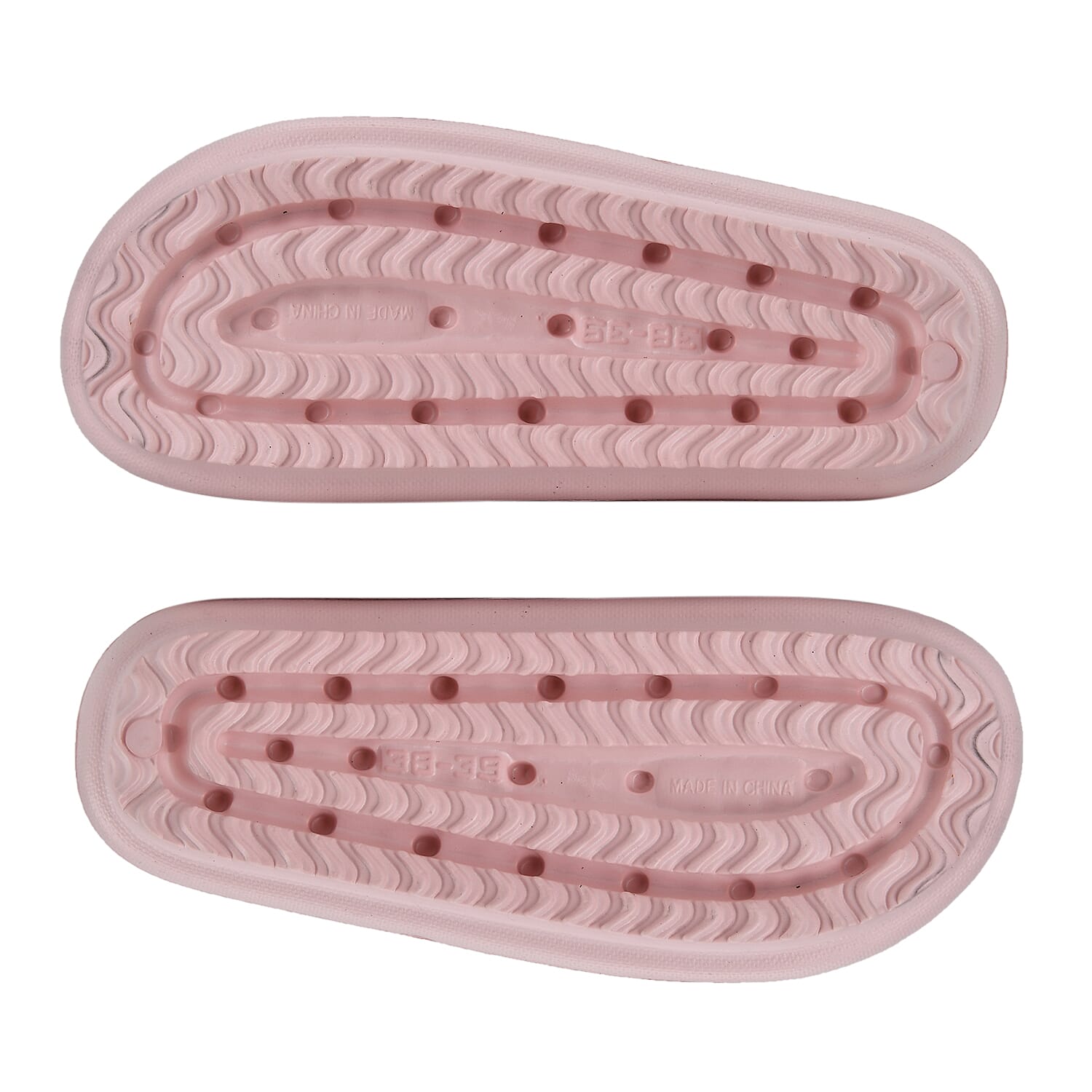 Set of 2 EVA Ladies Super-lightweight Cushioned Sandals and Sliders (Size 5-6) - Pink