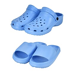 Set of 2 EVA Ladies Super-lightweight Cushioned Sandals and Sliders