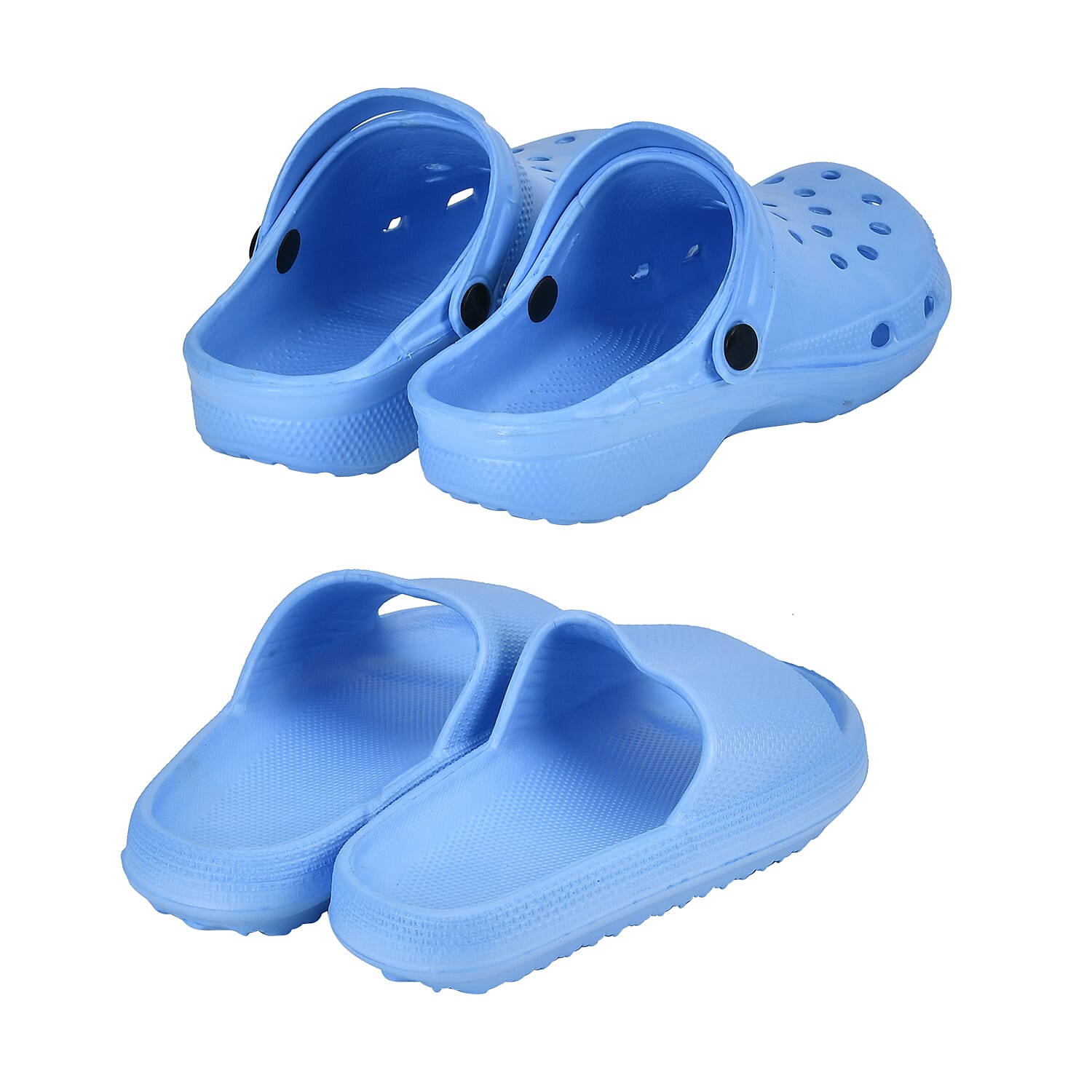 Set of 2 EVA Ladies Super-lightweight Cushioned Sandals and Sliders (Size 5-6) - Pink