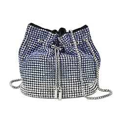 Rhinestone Black Golden Handbag