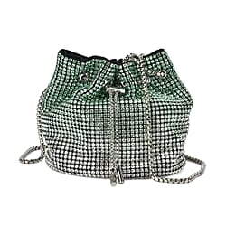 Rhinestone Black Golden Handbag